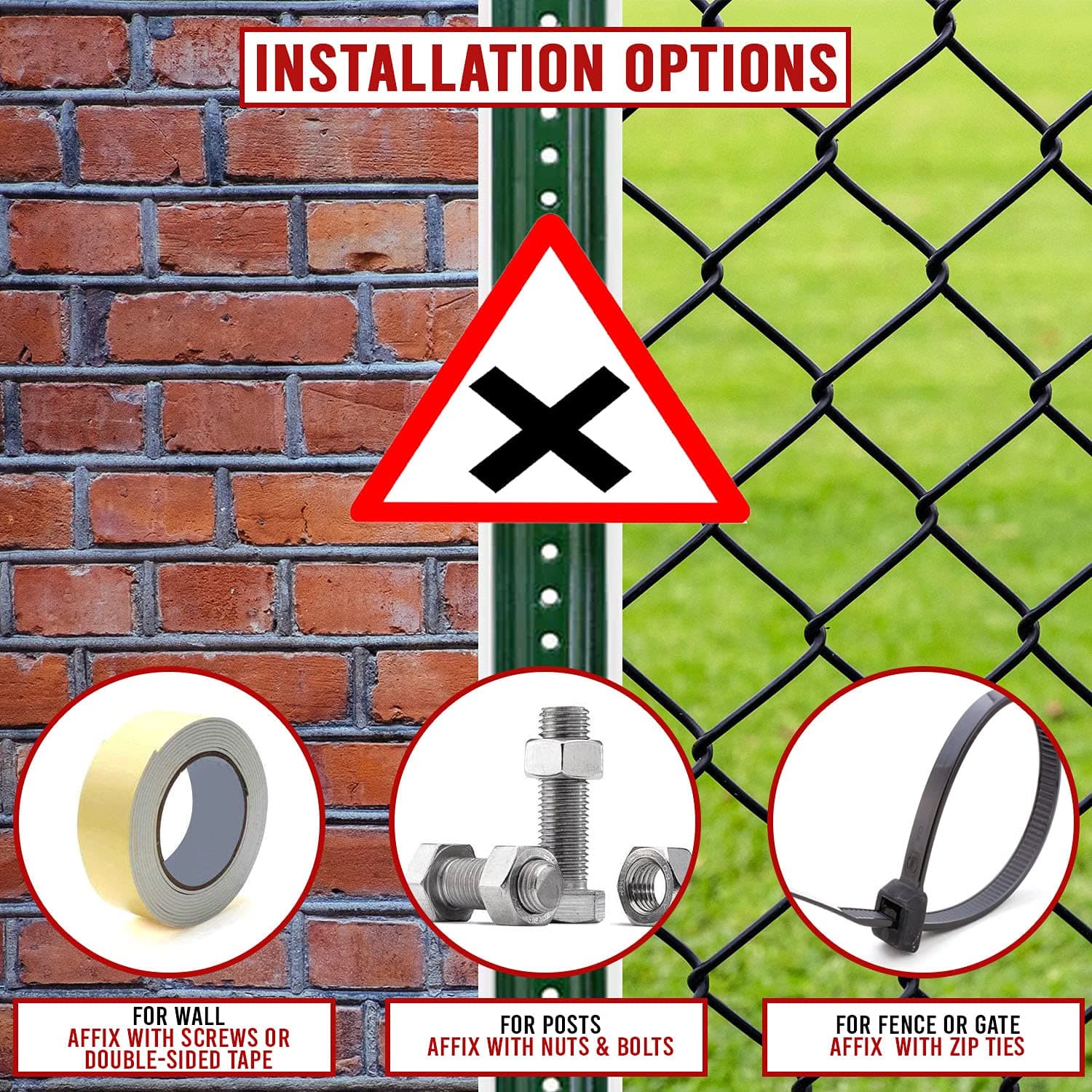 LADWA Triangle Signage 600mm - Cross Road view 2