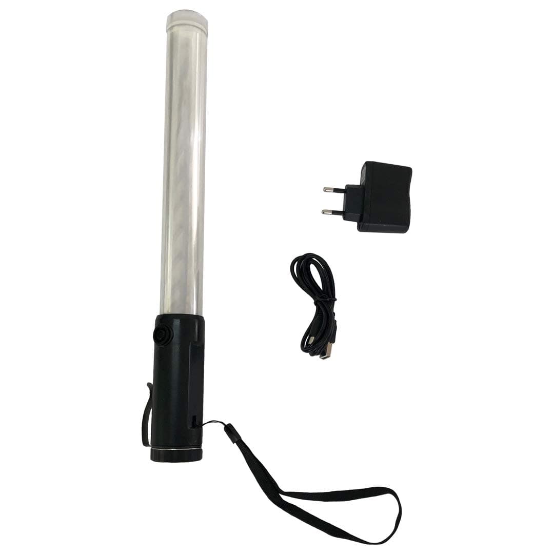 LADWA Reflective Jacket & Traffic Baton - Combo Pack (1 Green RJ + 1 BRG) view 3