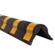 LADWA 1000mm, 20 Pieces Parking Safety Pillar Guard, Rubber Corner Bounce Shaped Guard with Yellow Reflective Tapes For High Visibility view 2