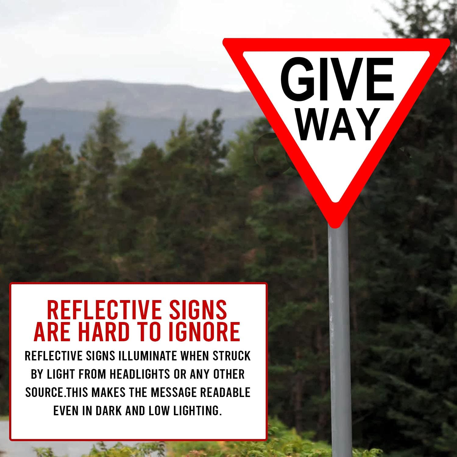 LADWA Triangle Signage 600mm - Give Way view 4