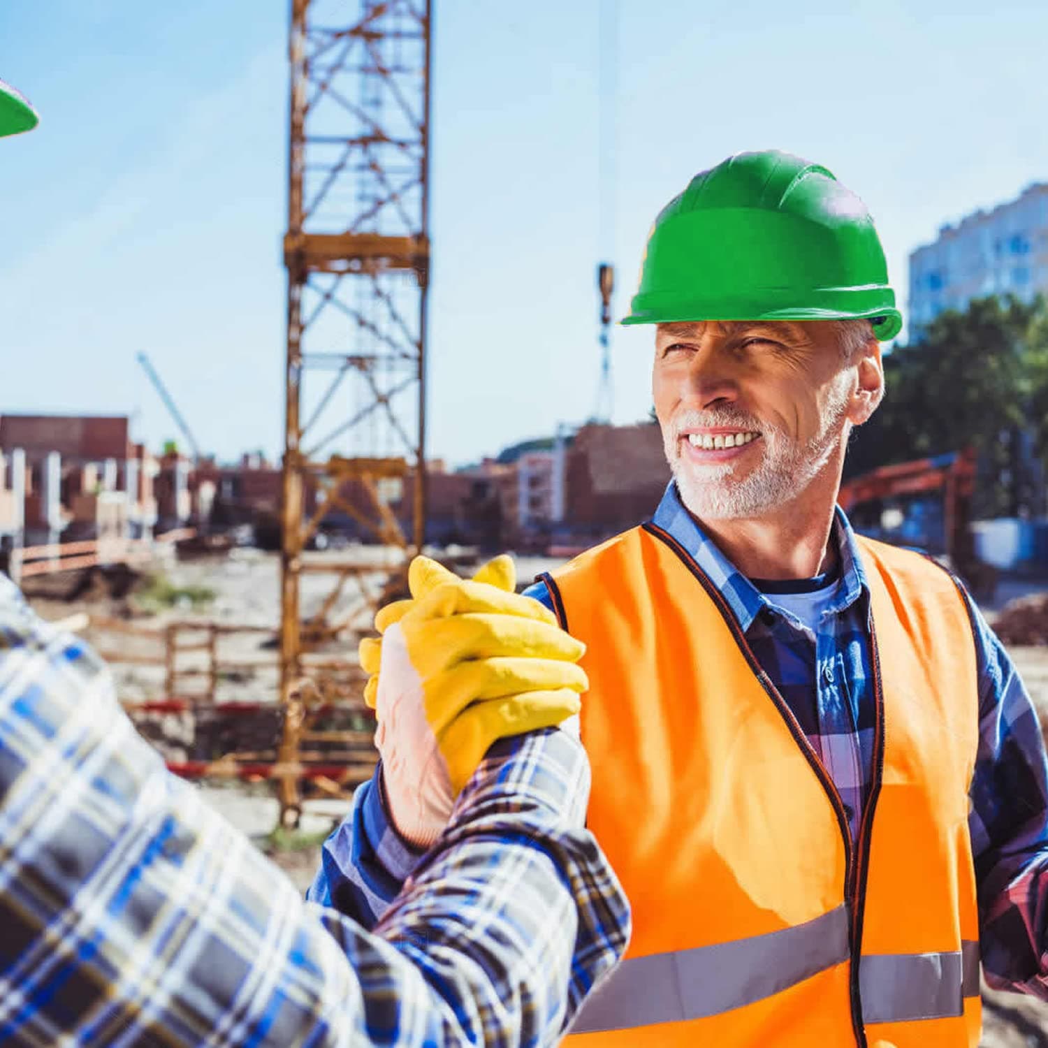 LADWA Green Heavy Duty Safety Director Helmet Head Protection for Outdoor Work Head Safety Hat with ISI Mark (Pack of 25) view 4