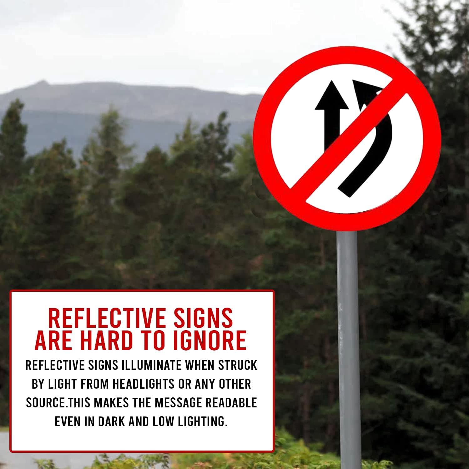 LADWA Circle Signage 600mm - Overtaking Prohibited view 5