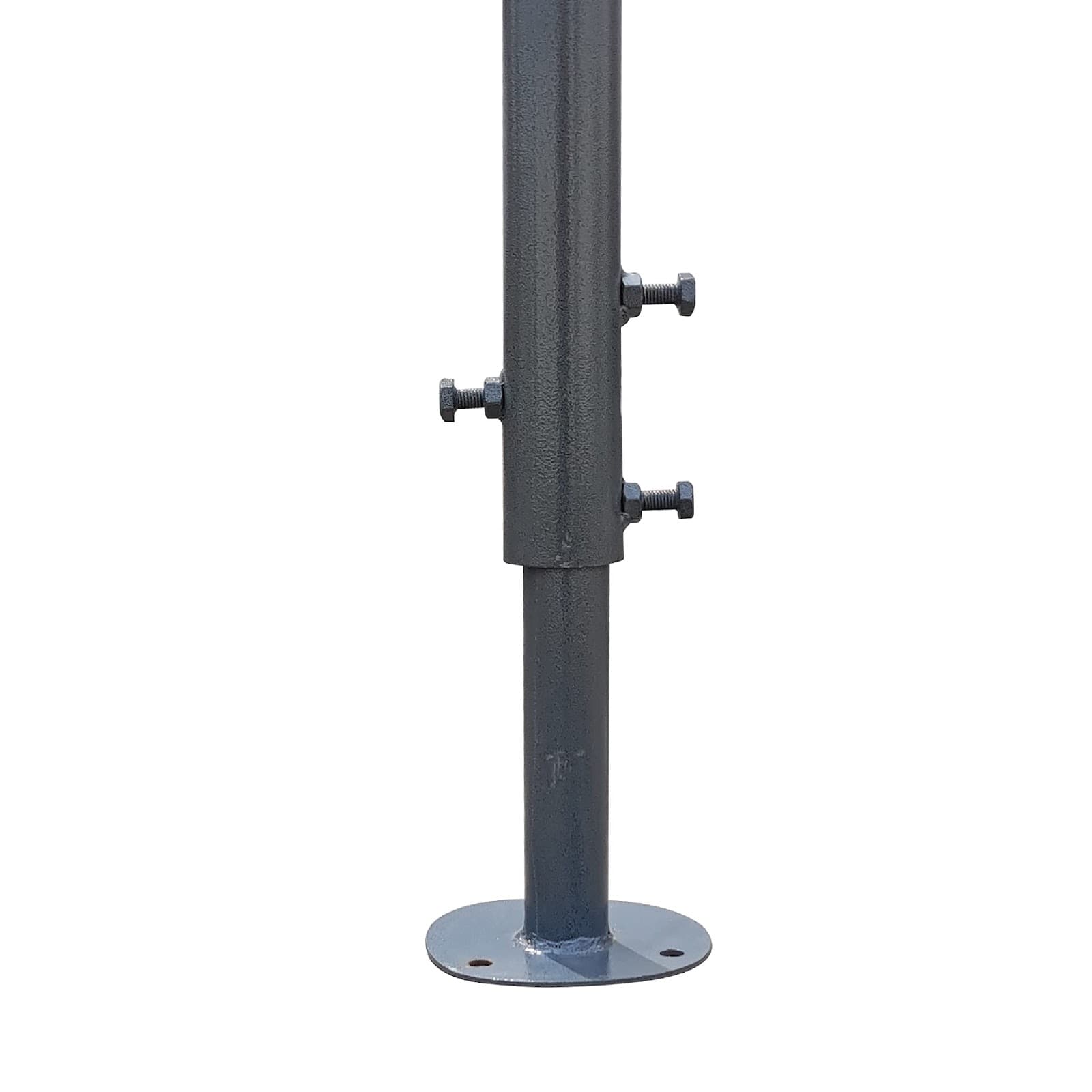 LADWA Height Adjustable Grouting (Anchor Bolting) Grey Pole 2Inch with 24 Inch Convex Mirror (One Pole & One 24 Inch Mirror) view 5