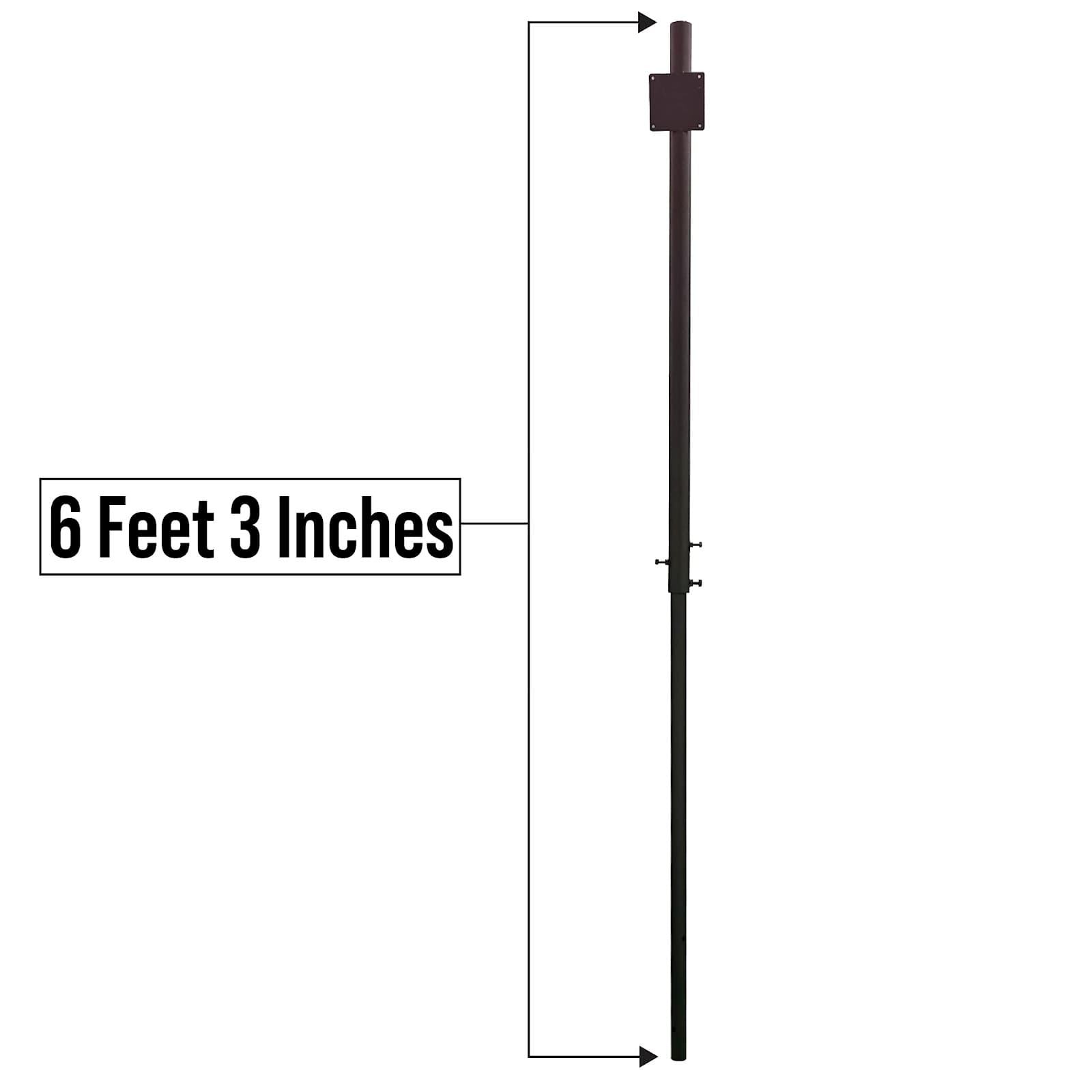 Ladwa Height Adjustable Concreting (Cement/Jelly Mix) Grey Pole 2Inch With 18 Inch Convex Mirror (One Pole & One 18 Inch Mirror) view 4