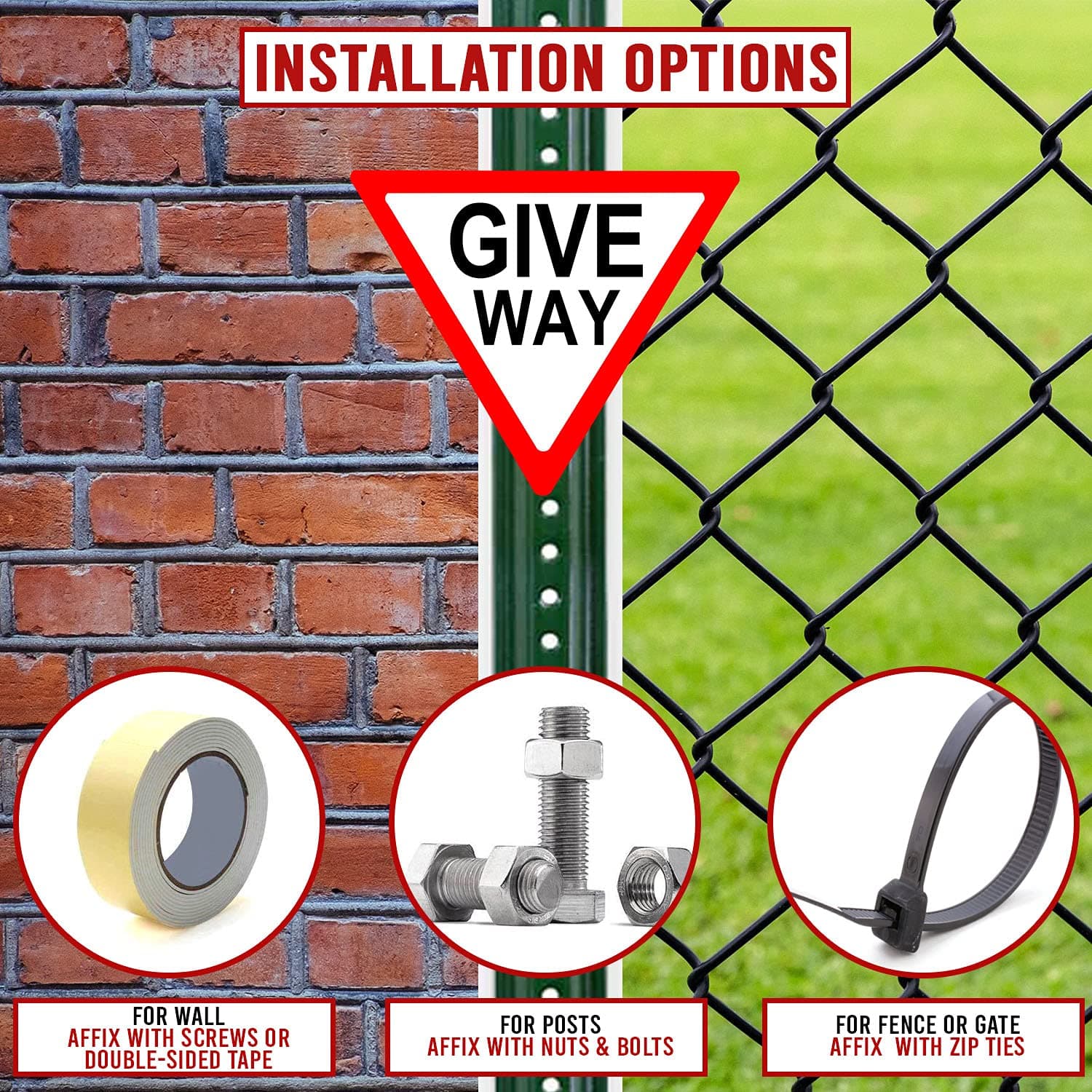 LADWA Triangle Signage 600mm - Give Way view 2