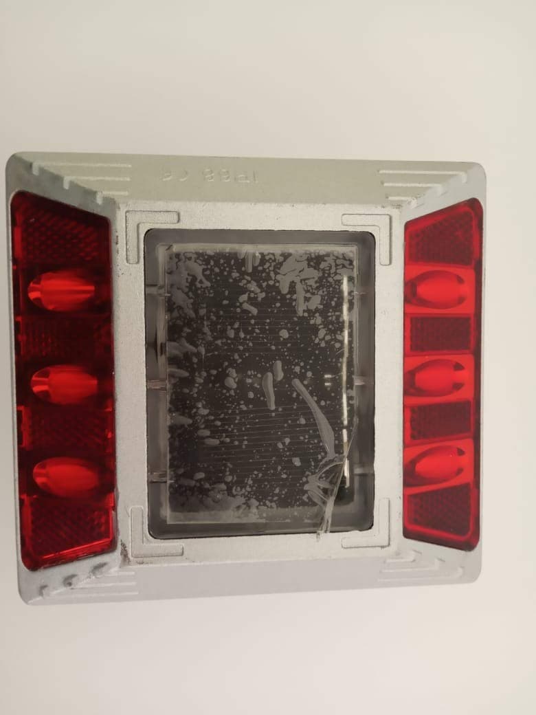 LADWA Aluminium Red Solar Road Stud