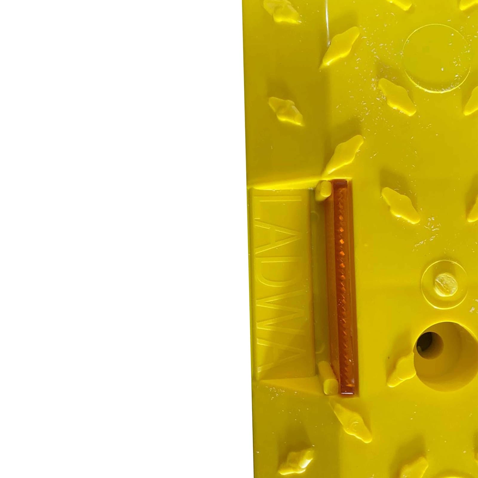 LADWA Plastic Rumblers with Reflector – Heavy-Duty Interlocking Speed Bump, Black & Yellow Cable Protector for Road Safety, Anti-Slip Design – 7 Meter view 2