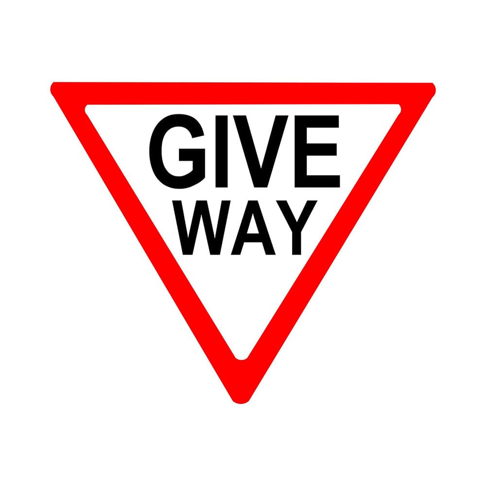 LADWA Triangle Signage 600mm - Give Way
