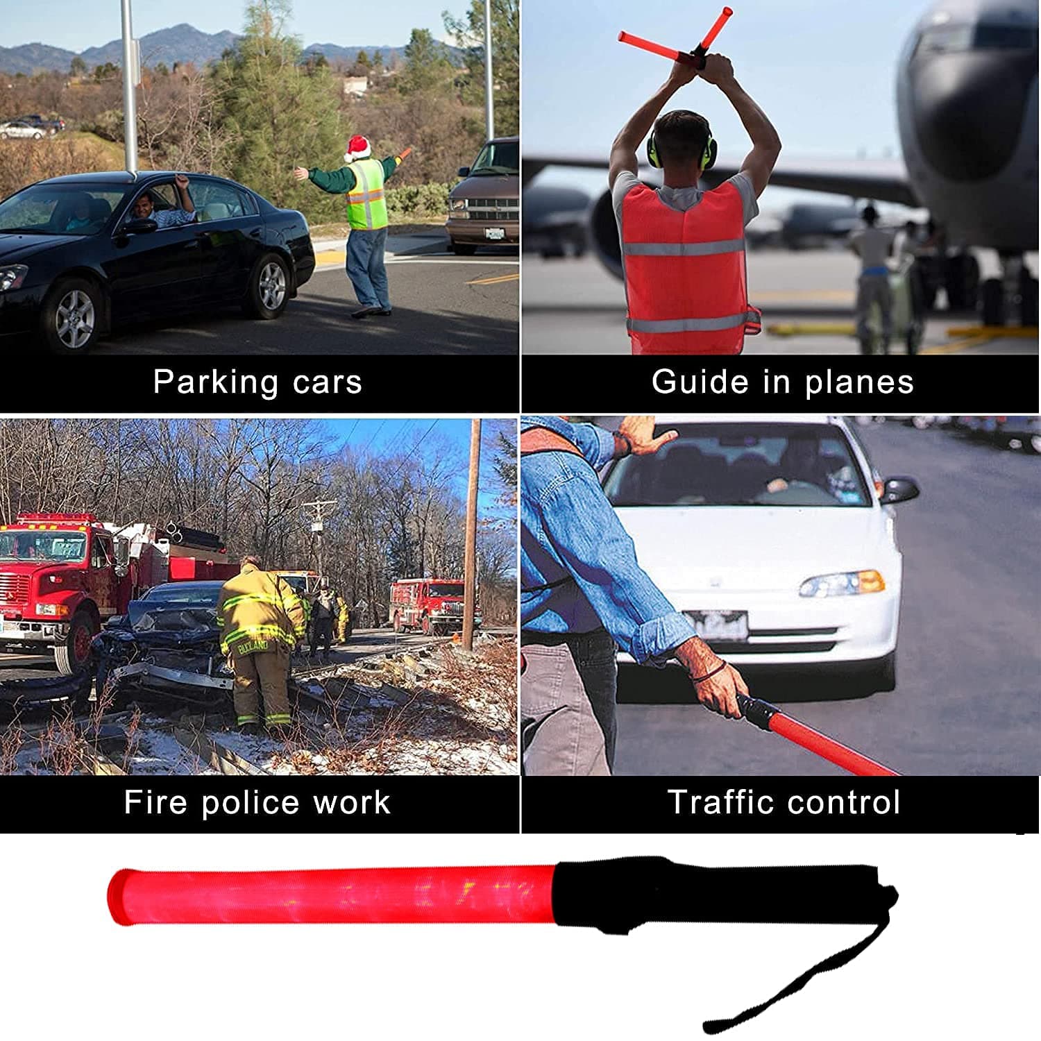 Ladwa Rechargeable Baton for Outdoor Safety Traffic Signal Warning Light Stick Baton for Parking Guides and Multipurpose (Lenght - 20 Inch) (Pack of 10) view 4