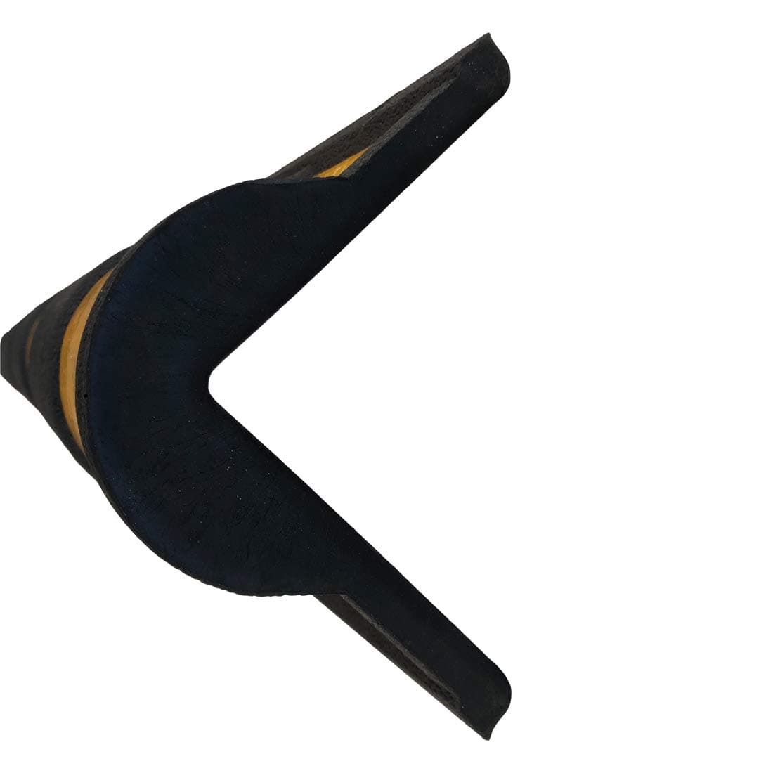 LADWA 800mm, 2 Pieces Parking Safety Pillar Guard, Rubber Corner Bounce Shaped Guard with Yellow Reflective Tapes for High Visibility view 3