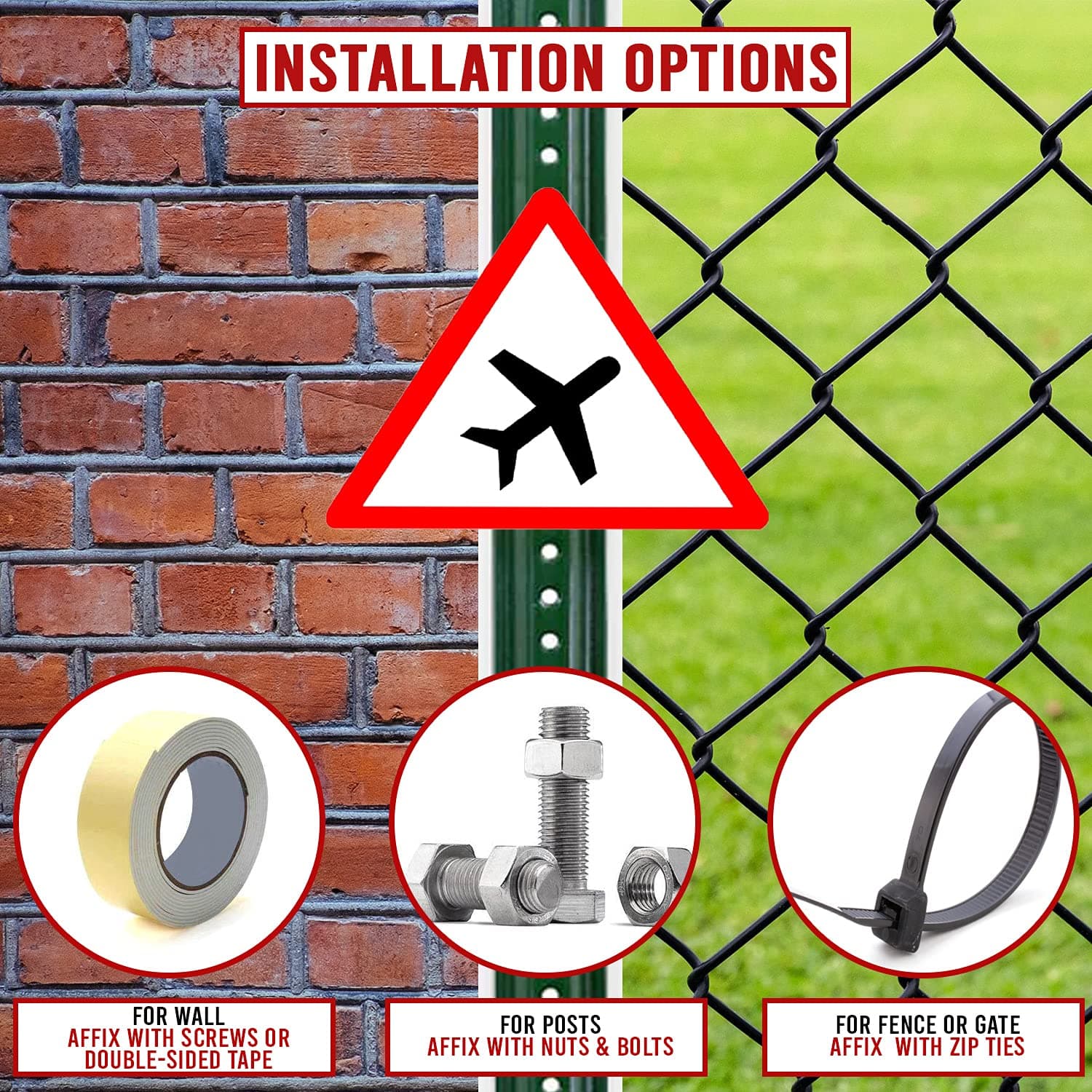 LADWA Triangle Signage 600mm - Runway view 2