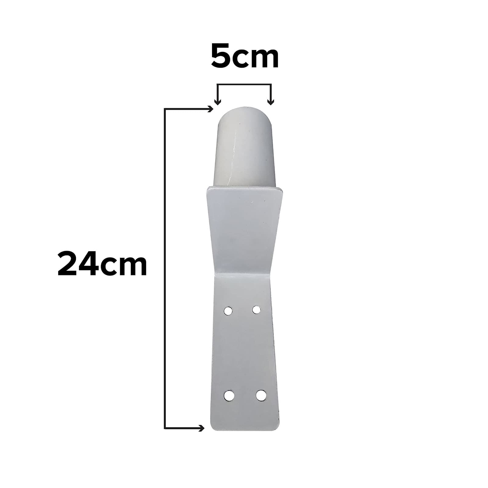 Ladwa Safety 18Inch & 24 Inch Convex Mirror Wall Fixing 2 Inch Clamp with Fixing Screw & Ghatta ( Pack of 1 ) view 4