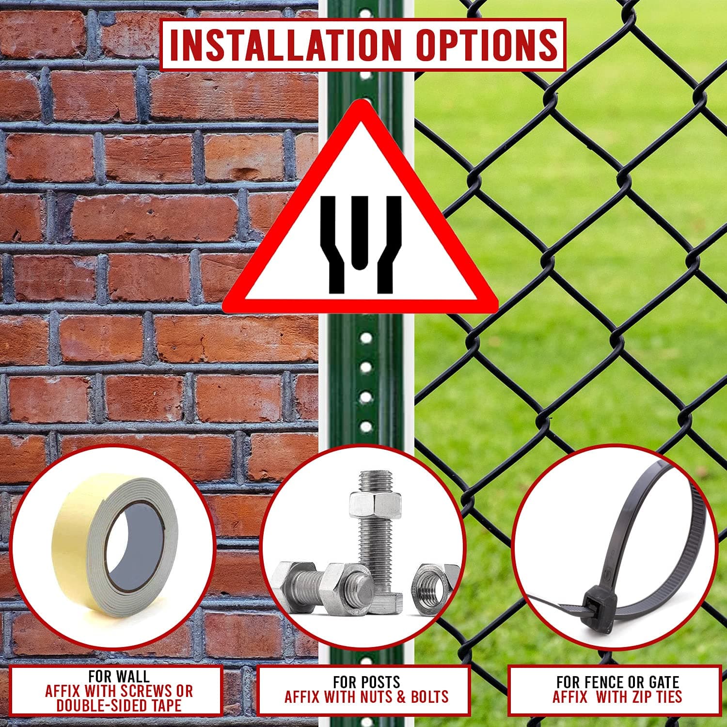 LADWA Triangle Signage 600mm - End Of Dual Carrigeway view 2
