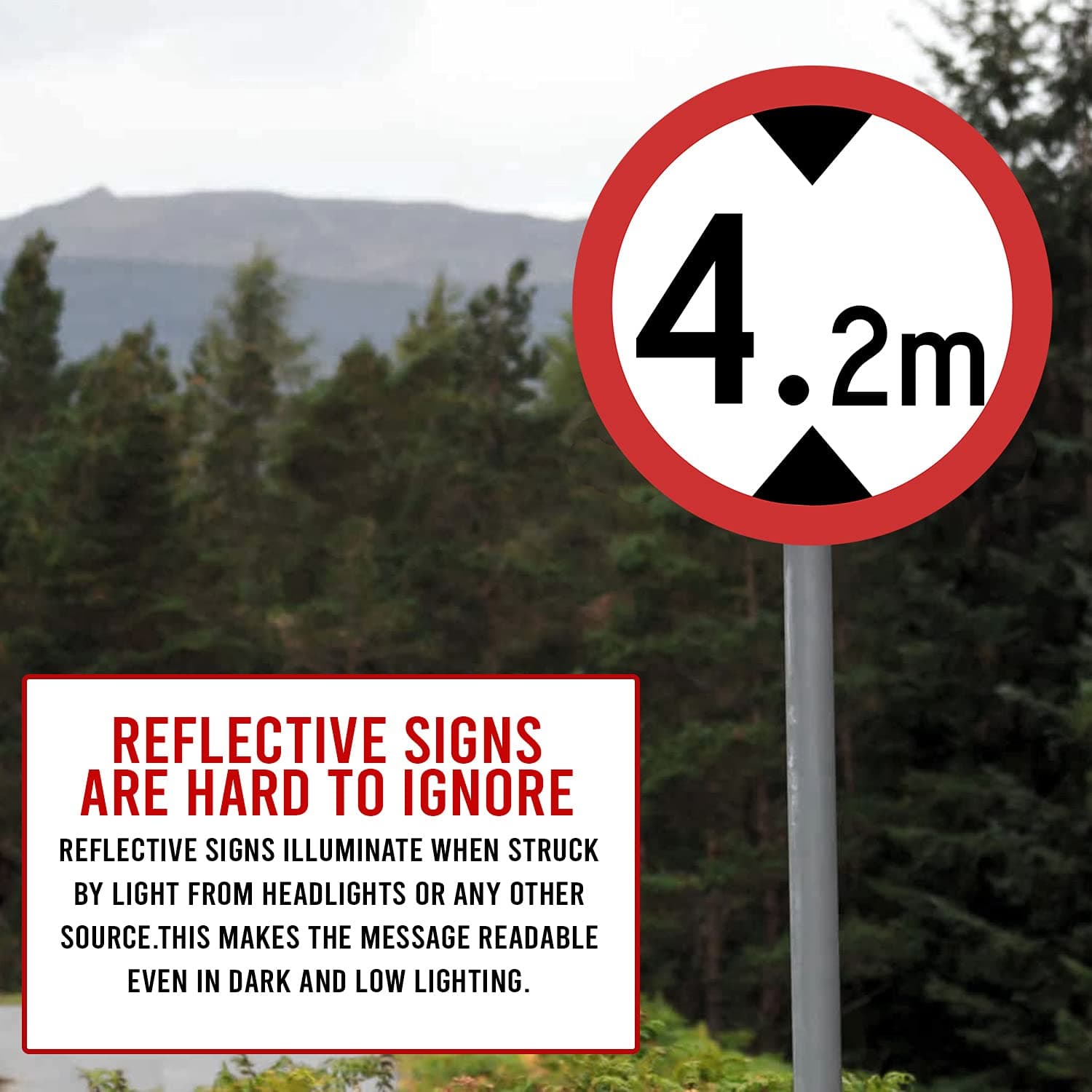 LADWA Circle Signage 600mm - Height Limit Mandatory view 5