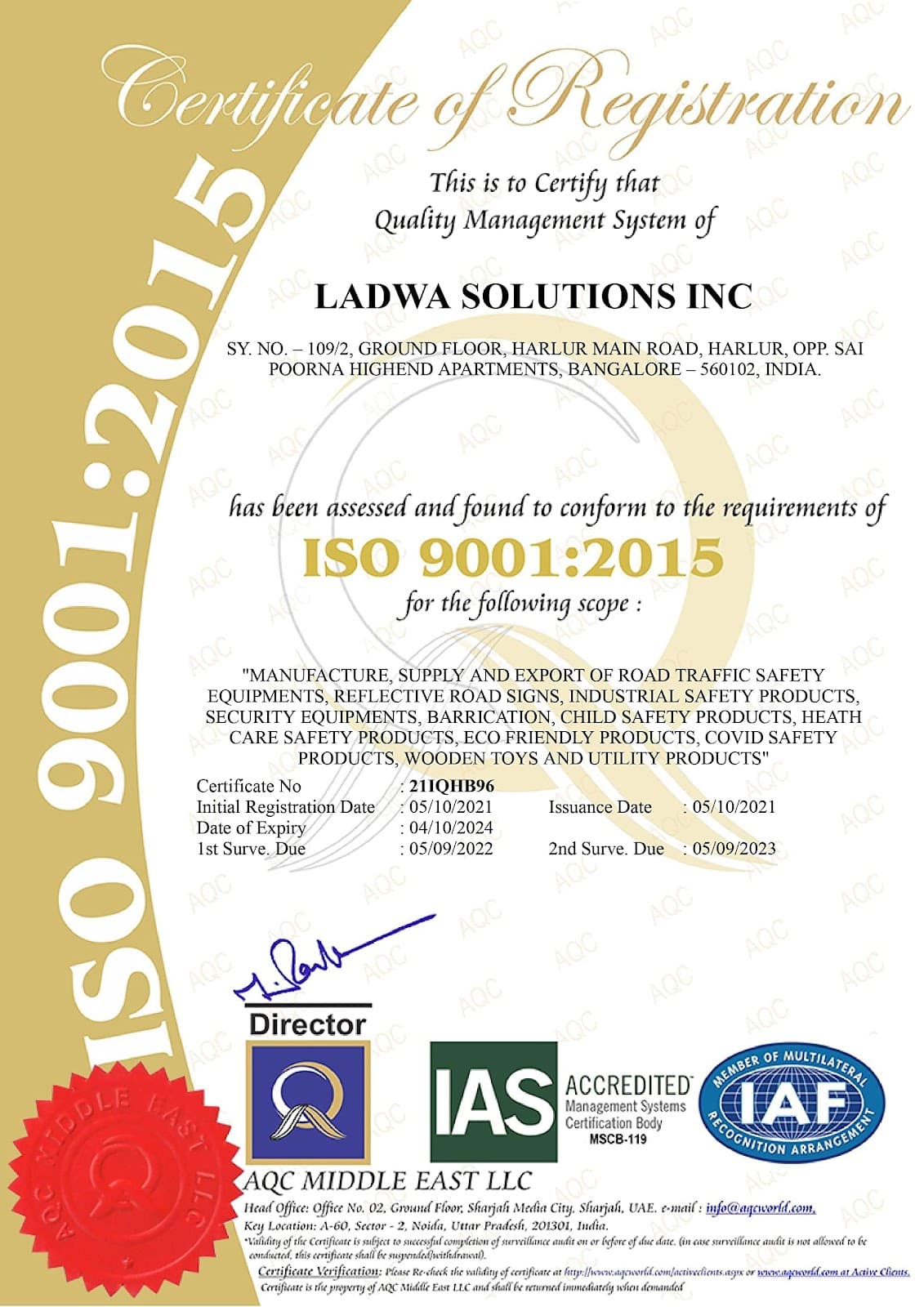 LADWA Unbreakable 24 Inch/600mm Diameter Wide Angle Convex Mirror/Security Mirror/Traffic Mirror for Road Safety with Installation Kit & Adjustable Fixing Bracket (Nuts & Bolts) (Pack of 30) view 5