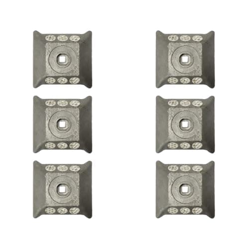 Ladwa Road Stud: Rugged Aluminium Body and Enhanced Safety with High-Visibility White Diamond Reflector P-6