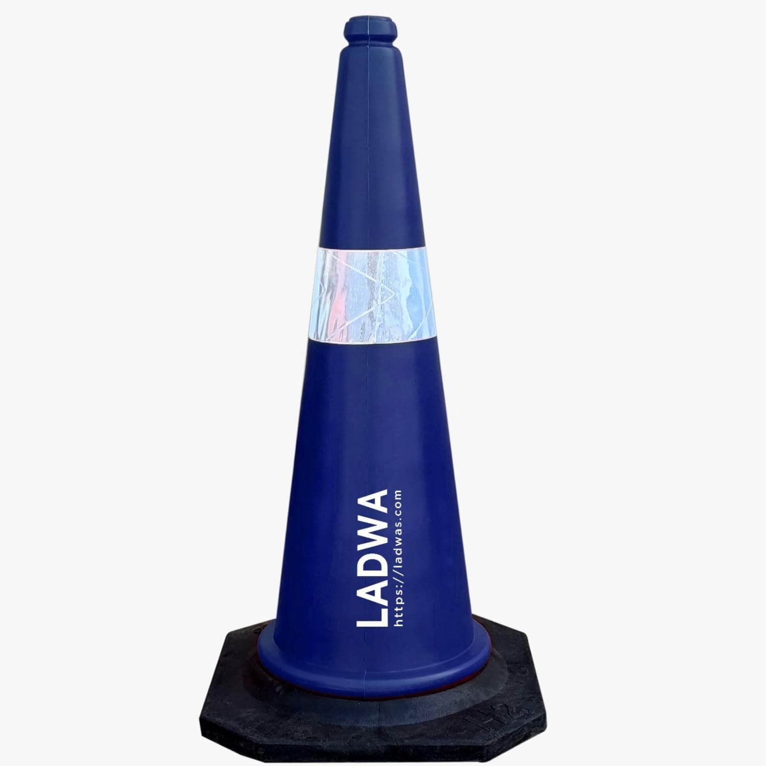 LADWA 750mm Combo of Impact Resistant Road 1 Traffic Safety Blue Cones + 1 mtr chain + 1 Hooks.