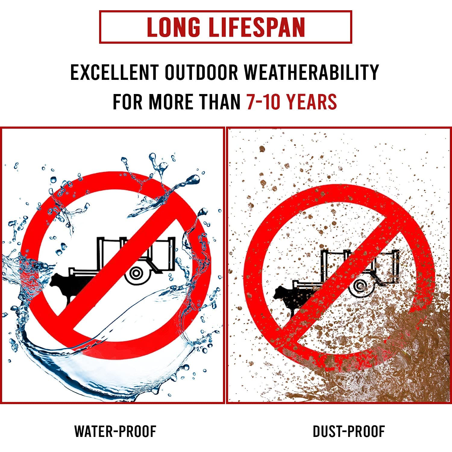 LADWA Circle Signage 600mm - Bullock Carts Prohibited view 5