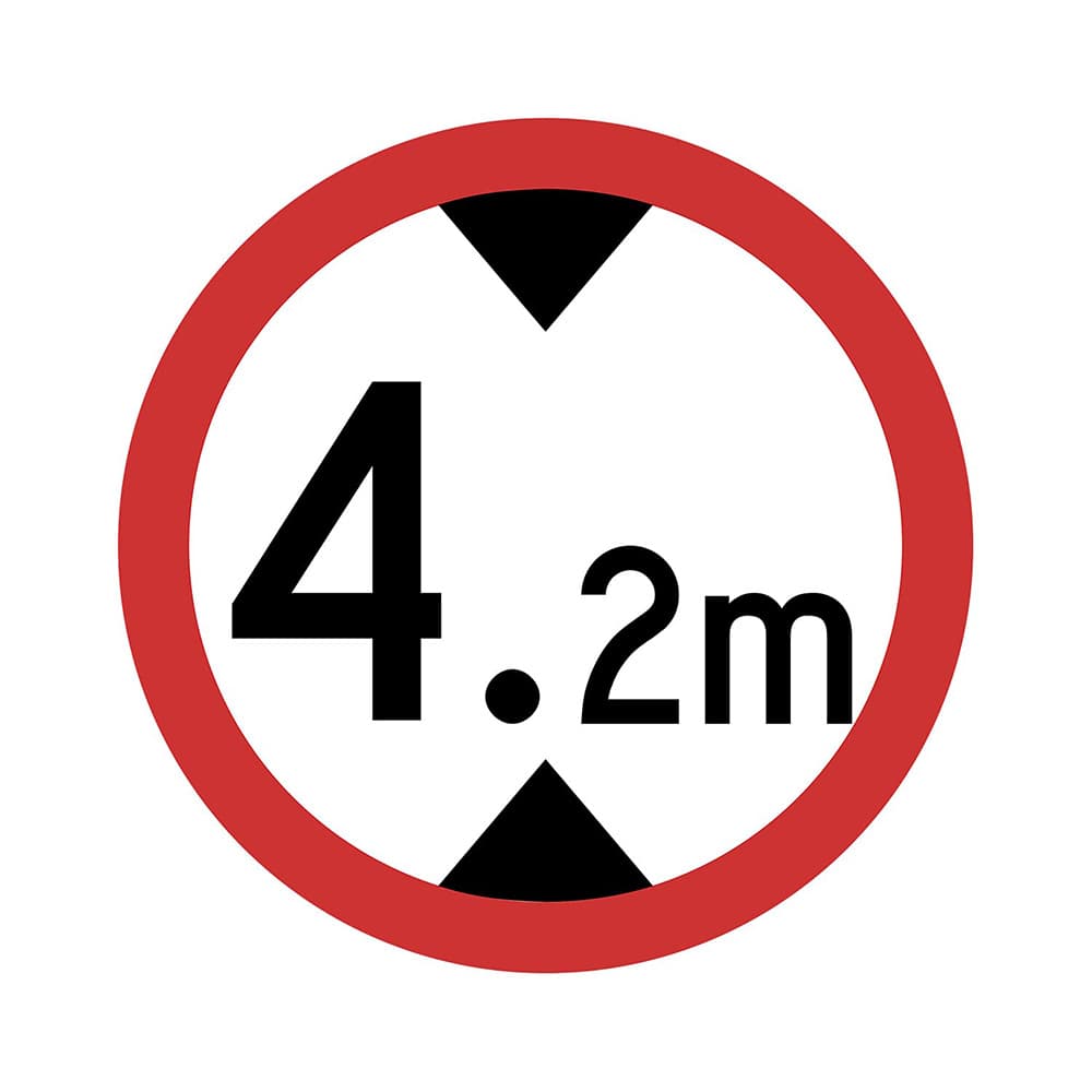 LADWA Circle Signage 600mm - Height Limit Mandatory