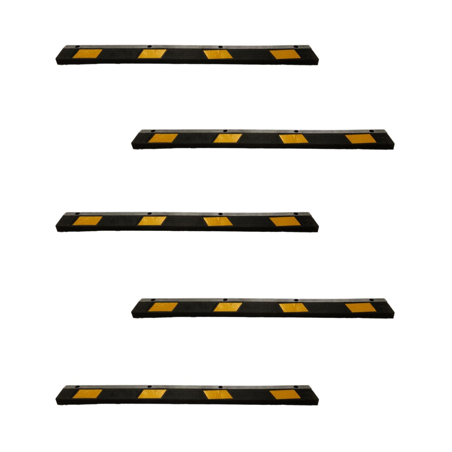 LADWA Enhanced Parking Safety Heavy Duty Car Stopper Big Pack Of-5