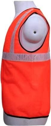 Ladwa 2 Pcs Reflective PVC Stripes Safety Jacket For Road Safety Work Wear For Men Women (Orange, Set of 2) view 4