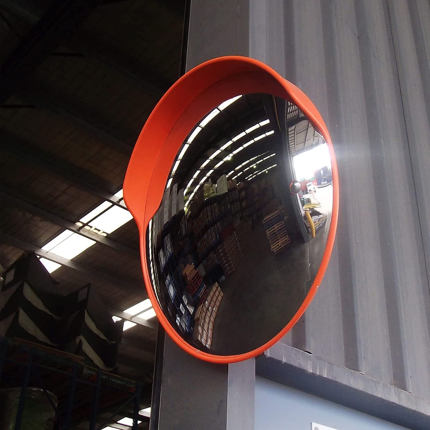 LADWA Unbreakable 24 Inch/600mm Diameter Wide Angle Convex Mirror/Security Mirror/Traffic Mirror for Road Safety with Installation Kit & Adjustable Fixing Bracket (Nuts & Bolts) (Pack of 7) view 5