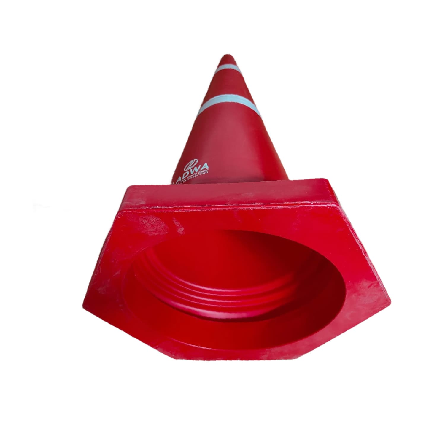 LADWA Safety Cones - Round Top-Hexa Base -Red-4.0Kg 750mm
(Pack -4) view 4