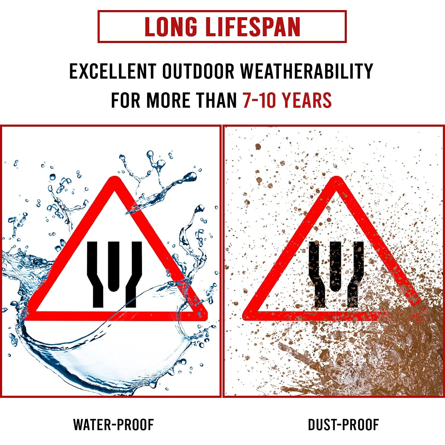 LADWA Triangle Signage 600mm - End Of Dual Carrigeway view 3