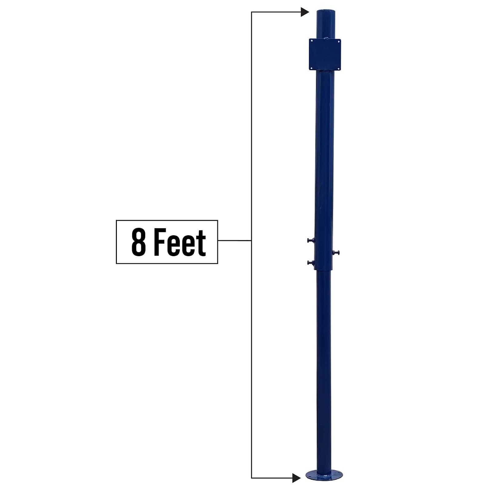 Ladwa Height Adjustable Grouting (Anchor Bolting) Blue Pole For Safety 32Inch, 40Inch Convex Mirror & Road/Other Signboards P-2 view 3
