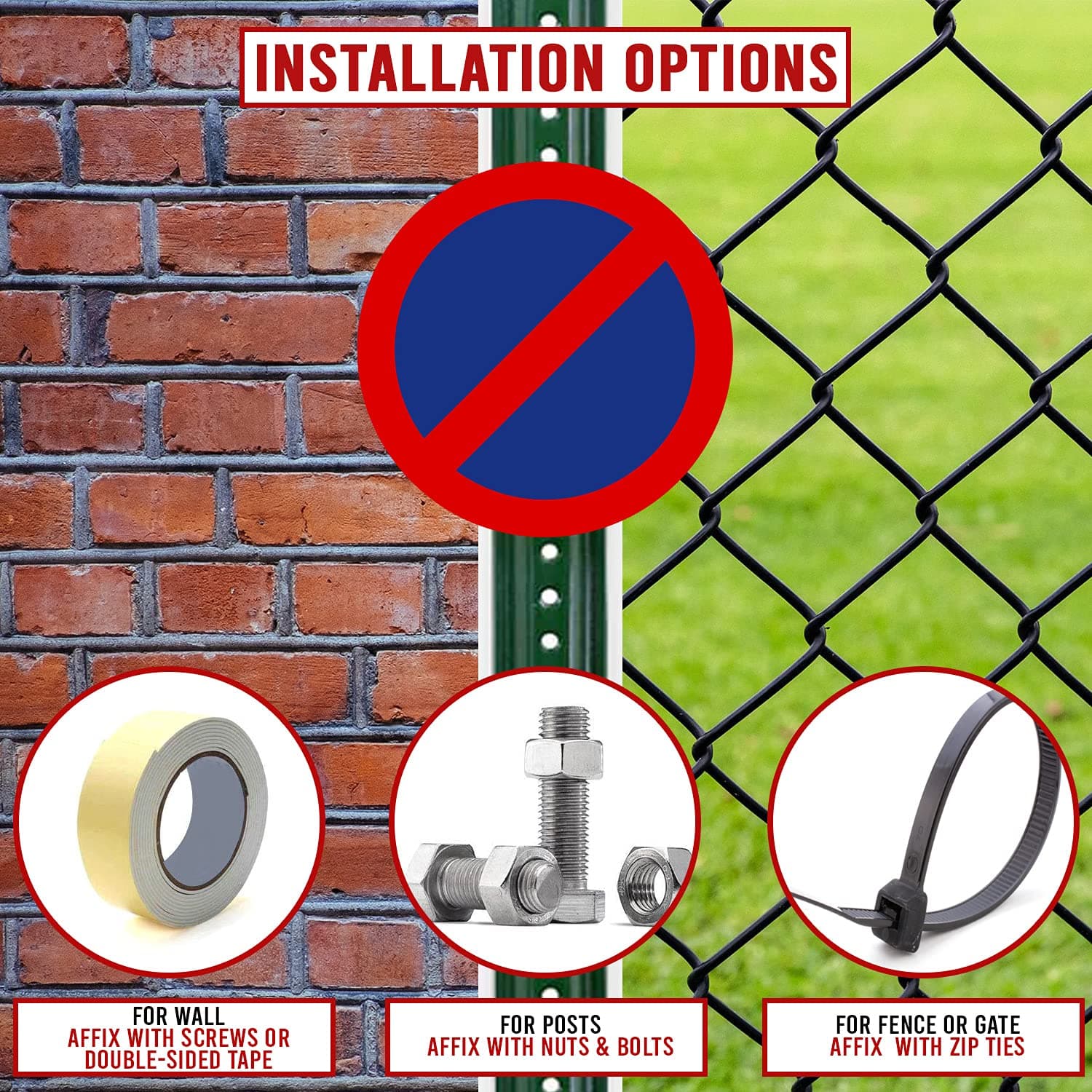 LADWA Circle Signage 600mm - No Parking Prohibited view 2