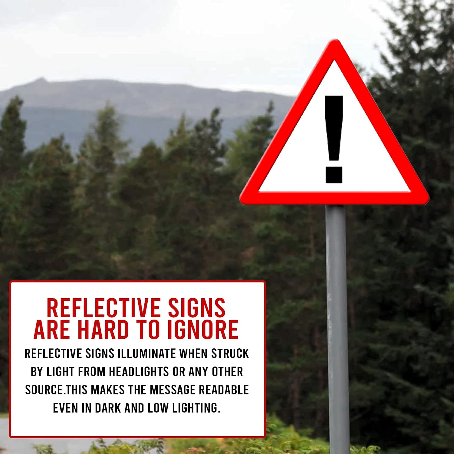 LADWA Triangle Signage 600mm - Danger Warning view 5