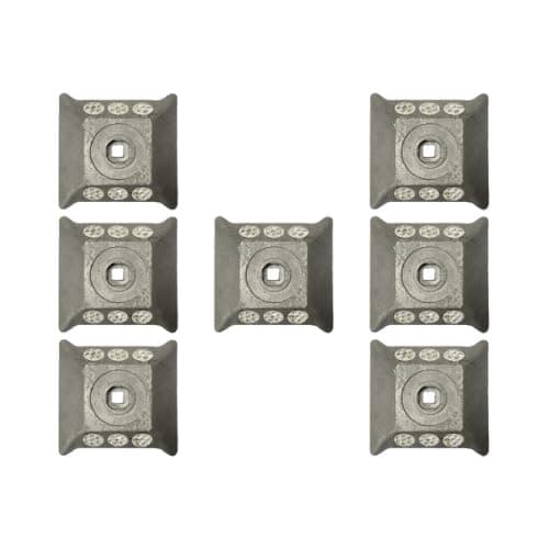 Ladwa Road Stud: Rugged Aluminium Body and Enhanced Safety with High-Visibility White Diamond Reflector P-7