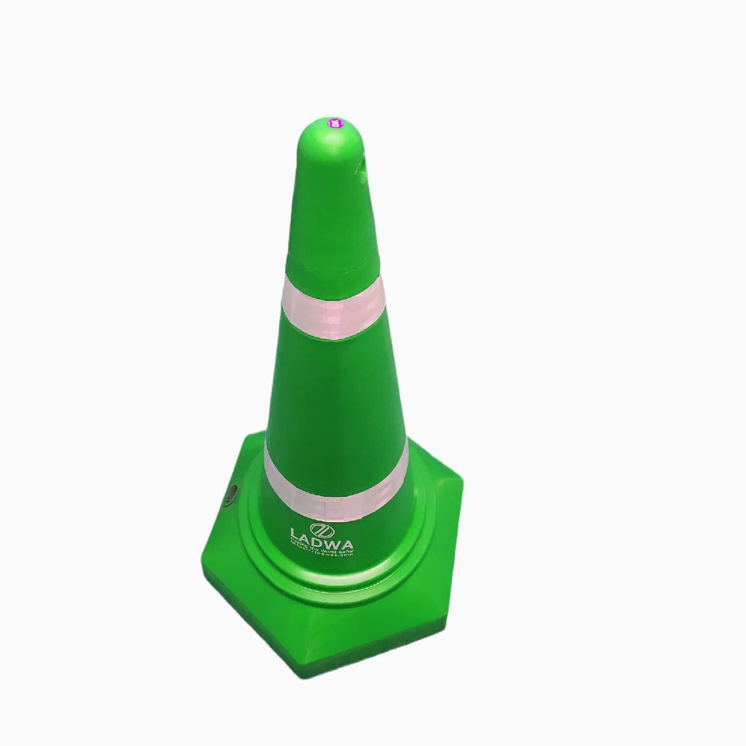 LADWA Safety Cones - Round Top-Hexa Base -Green-4.0 Kg 750mm
(Pack -3) view 2