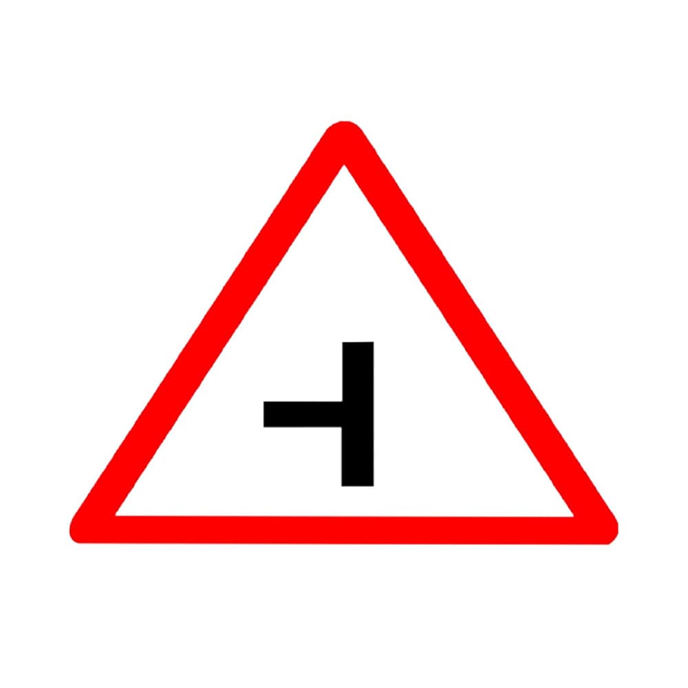 LADWA Triangle Signage 600mm - Side Road Left