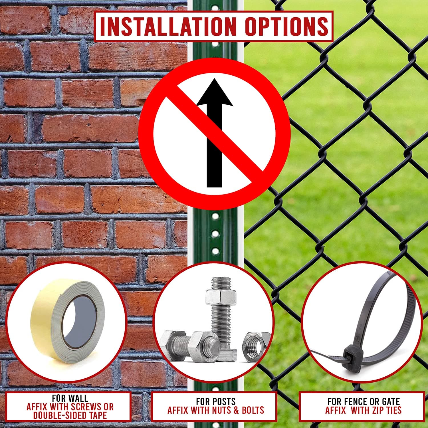 LADWA Circle Signage 600mm - No Entry Prohibited view 2