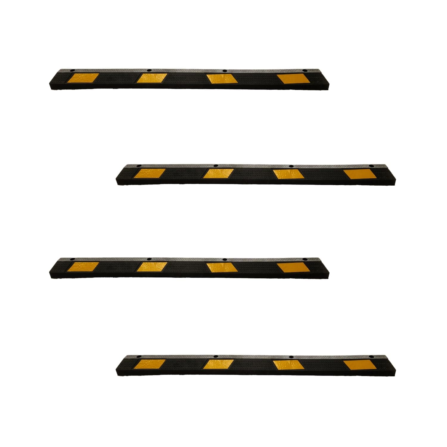 LADWA Enhanced Parking Safety Heavy Duty Car Stopper Big Pack Of-4