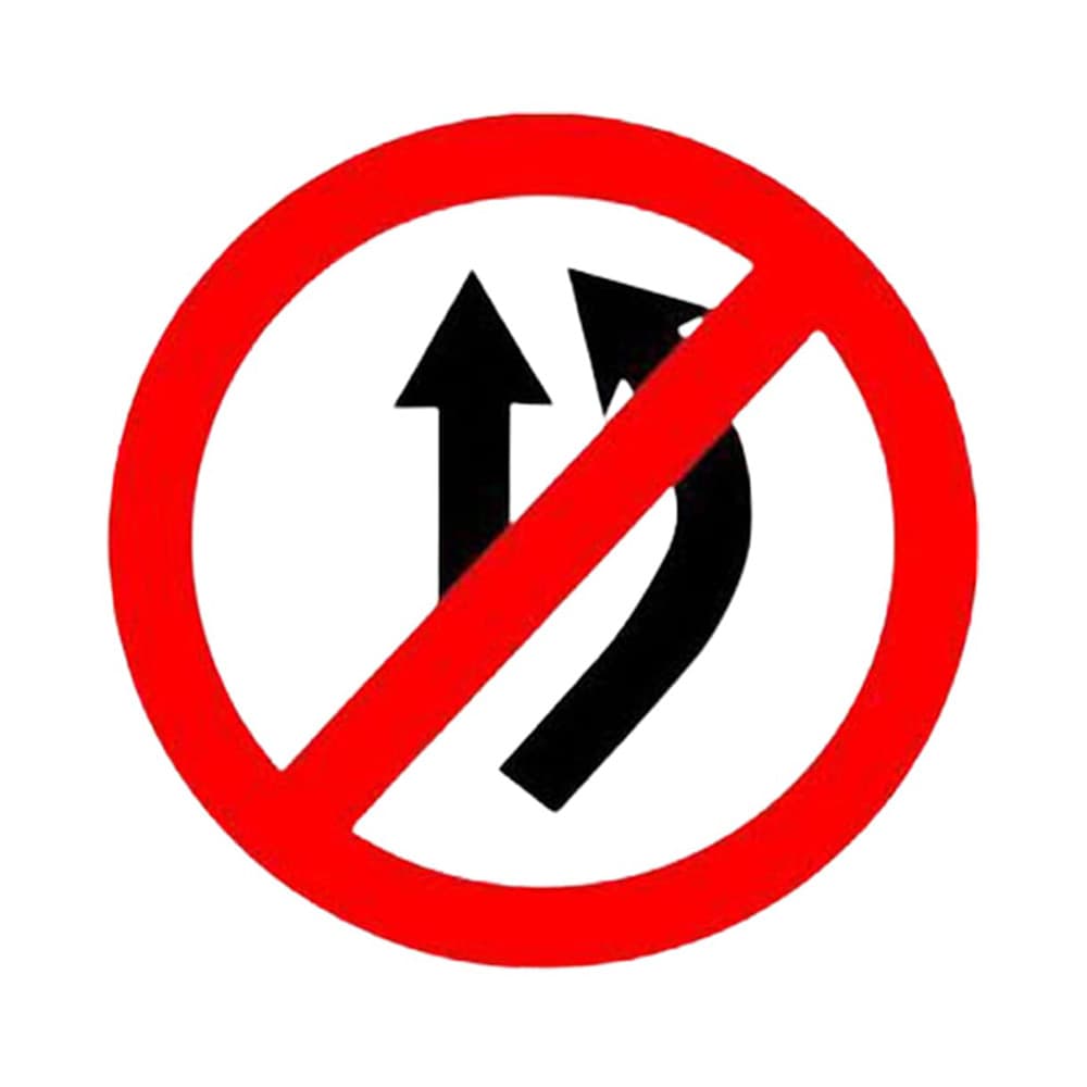 LADWA Circle Signage 600mm - Overtaking Prohibited