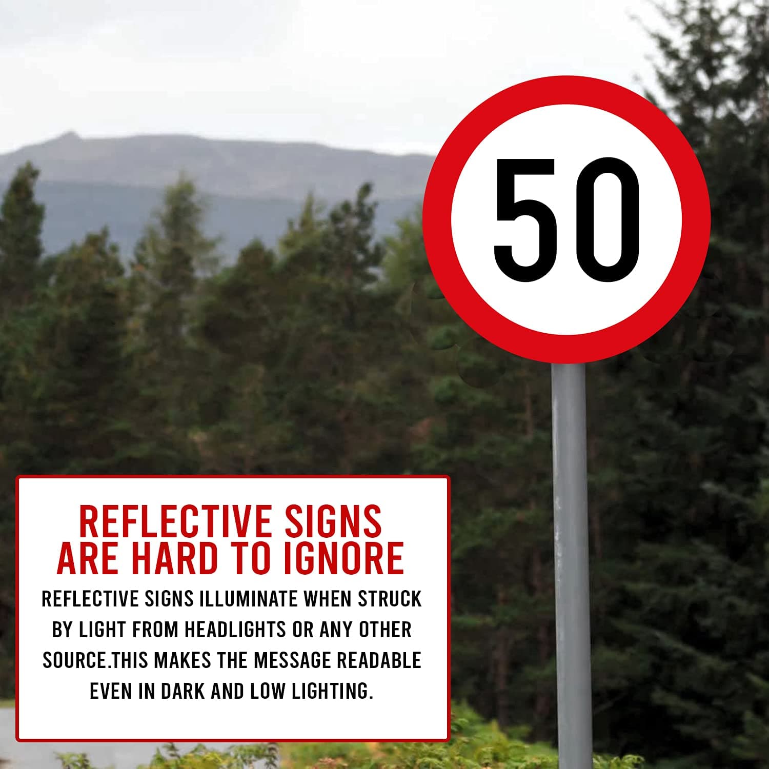 LADWA Circle Signage 600mm - Speed Limit Mandatory view 5