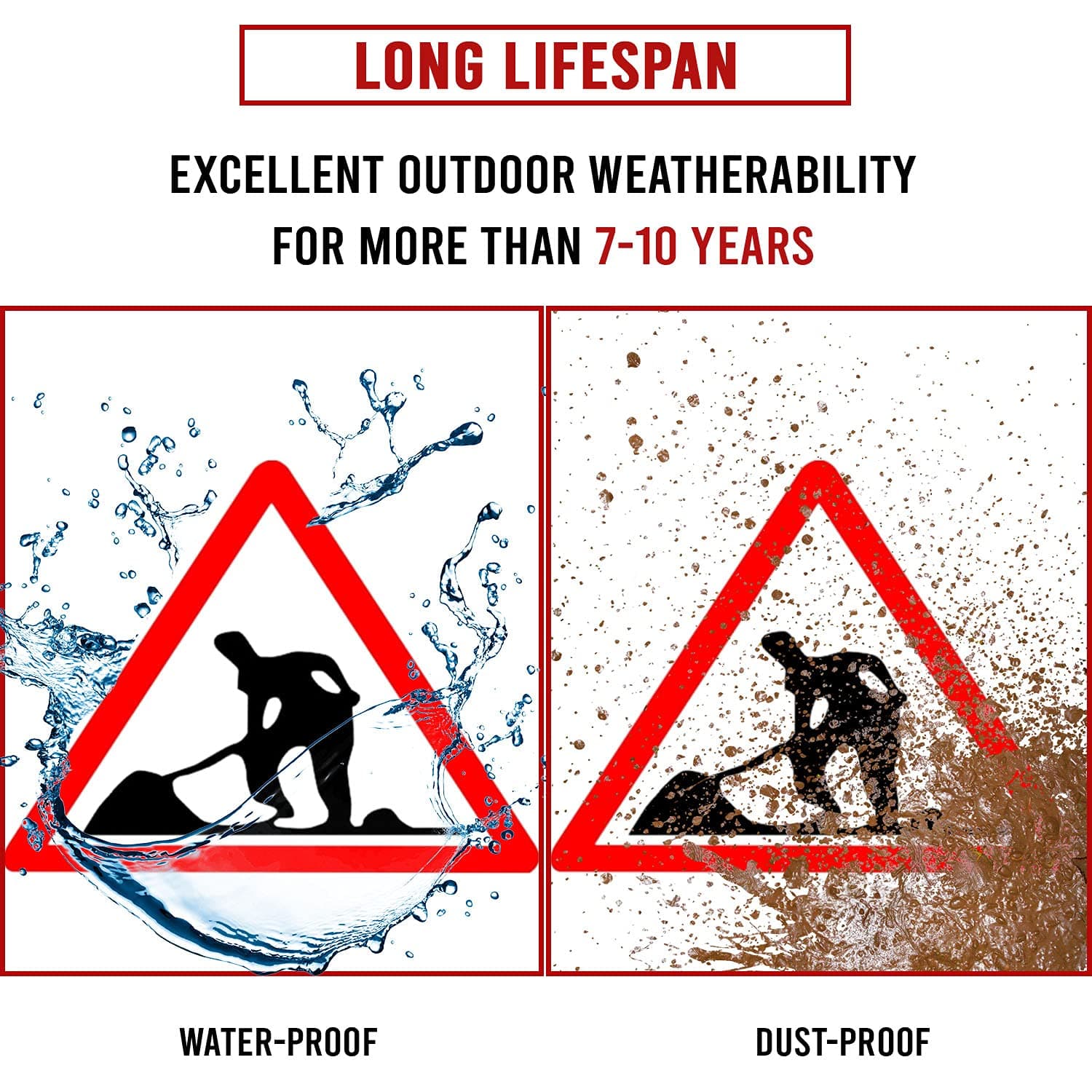 LADWA Triangle Signage 600mm - Men At Work view 3