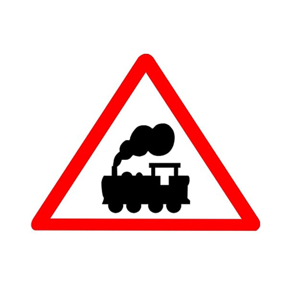 LADWA Triangle Signage 600mm - Railway Crossing