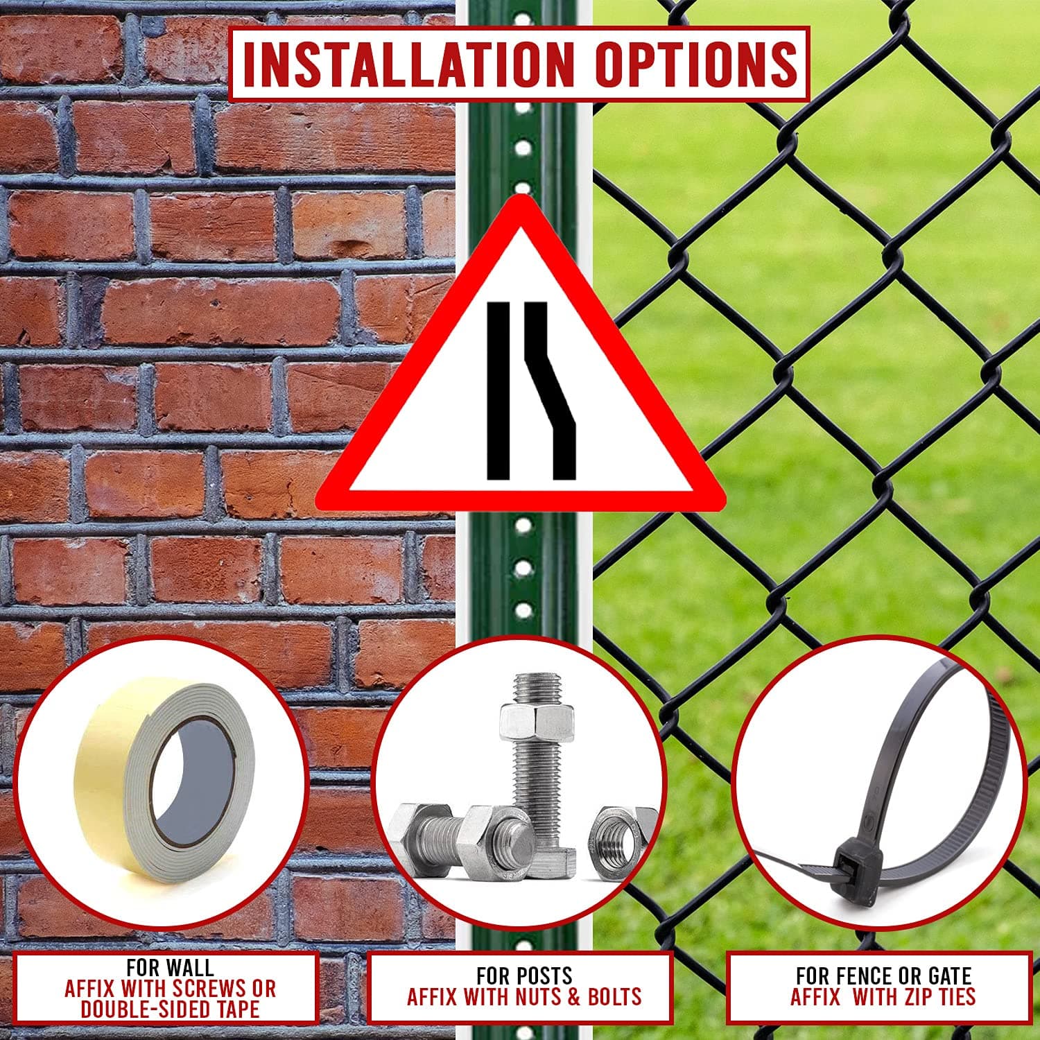 LADWA Triangle Signage 600mm - Reduced Carriageway view 2