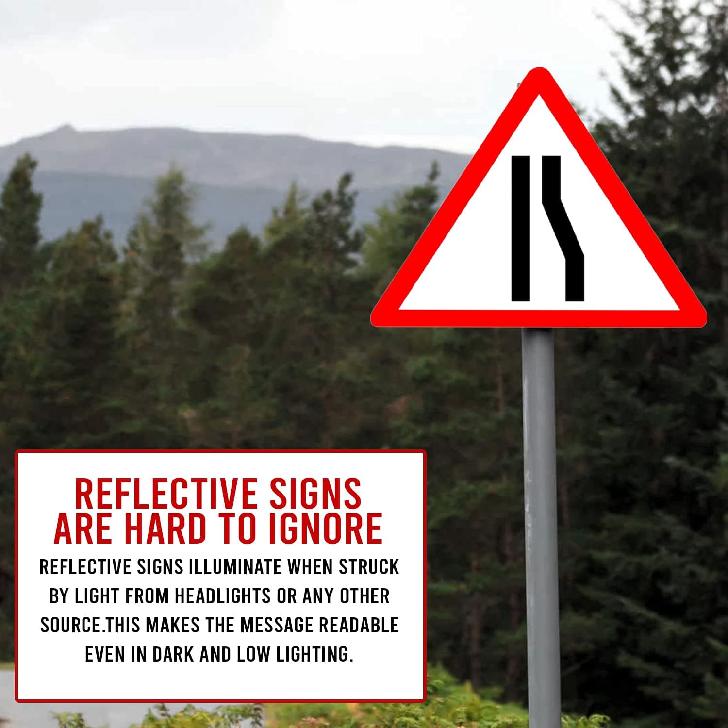 LADWA Triangle Signage 600mm - Reduced Carriageway view 5