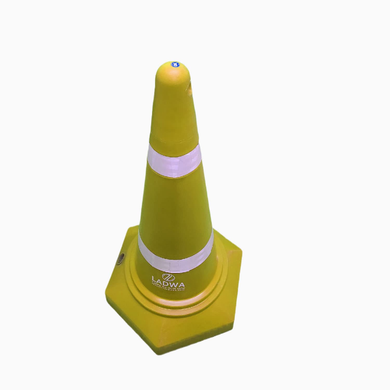 LADWA Safety Cones - Round Top-Hexa Base -Yellow-4.0 Kg 750mm
(Pack -1) view 2