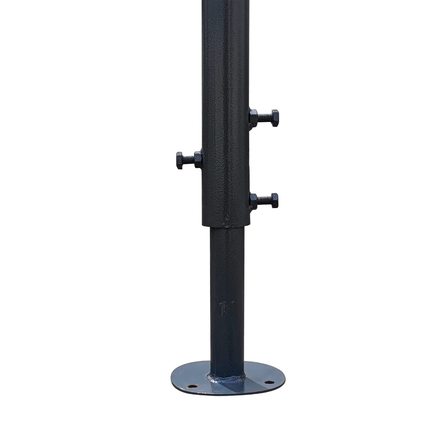 Ladwa Height Adjustable Grouting (Anchor Bolting) Black Pole For Safety 18Inch, 24Inch Convex Mirror & Road/Other Signboards view 4