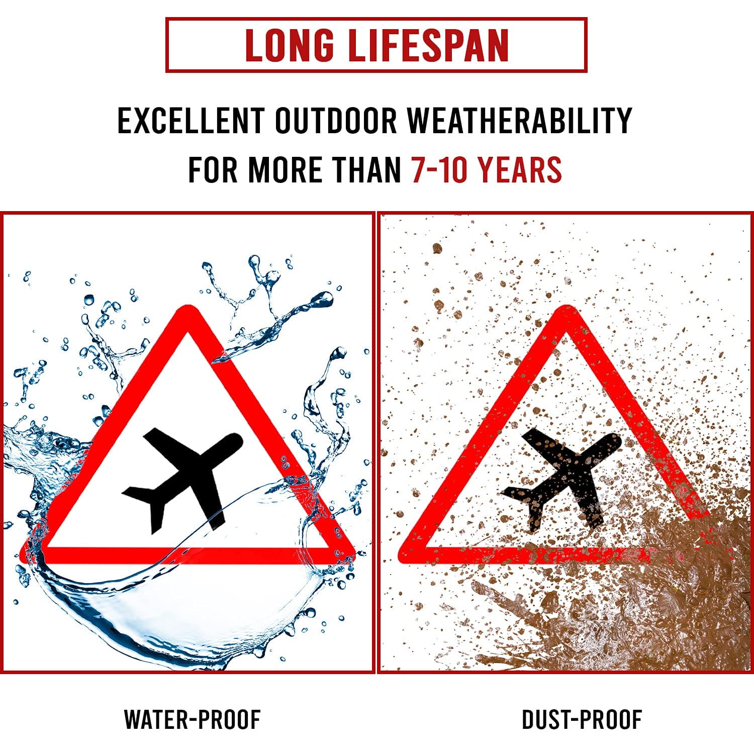 LADWA Triangle Signage 600mm - Runway view 3