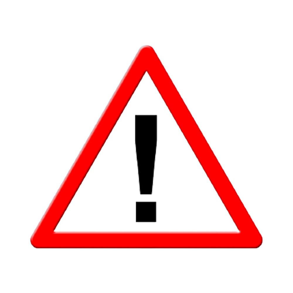 LADWA Triangle Signage 600mm - Danger Warning