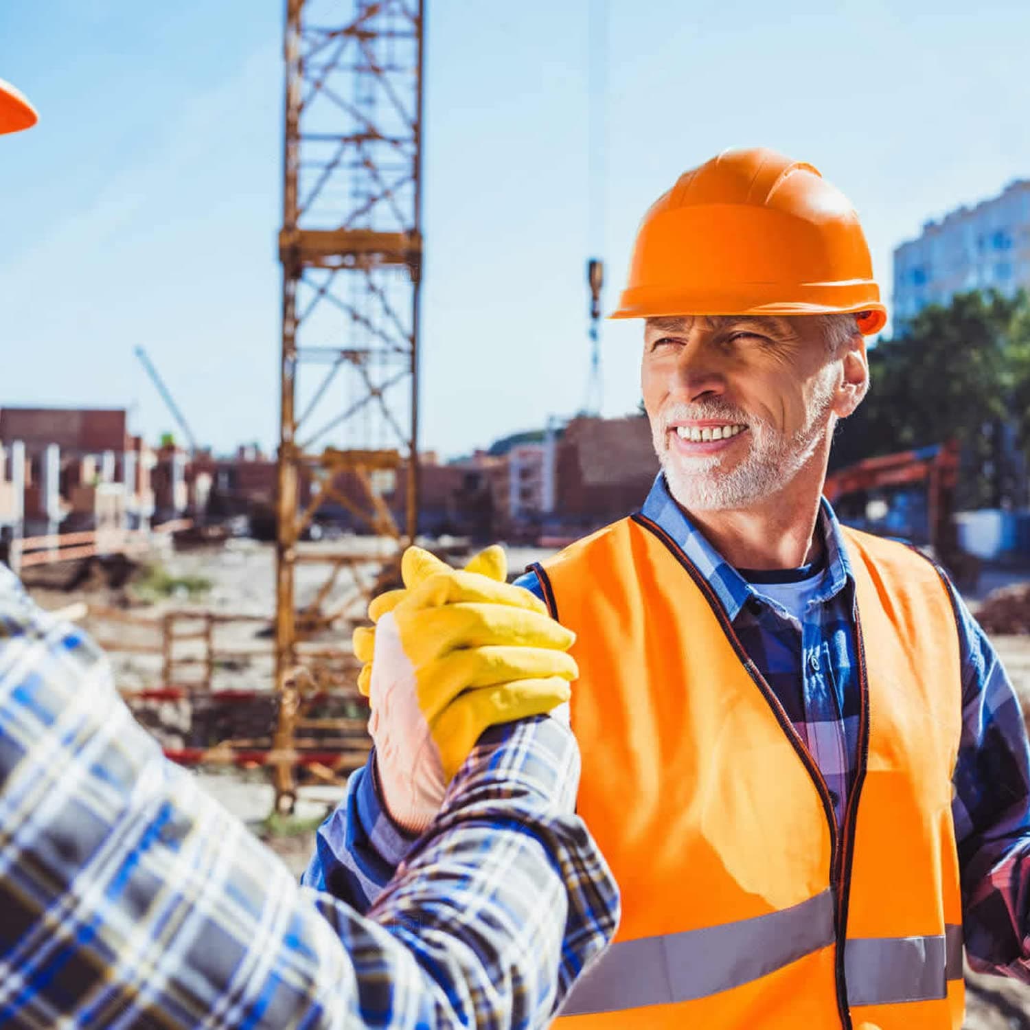 LADWA Orange Heavy Duty Safety Director Helmet Head Protection for Outdoor Work Head Safety Hat with ISI Mark (Pack of 10) view 4