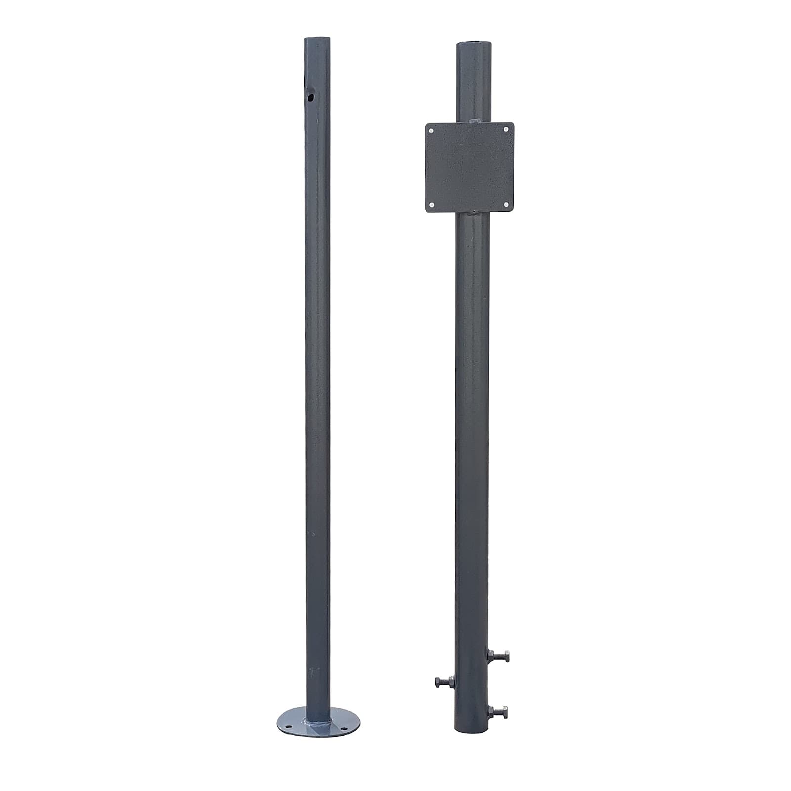 Ladwa Height Adjustable Grouting (Anchor Bolting) Grey Pole 3Inch With 32 Inch Convex Mirror (One Pole & One 32 Inch Mirror) view 4