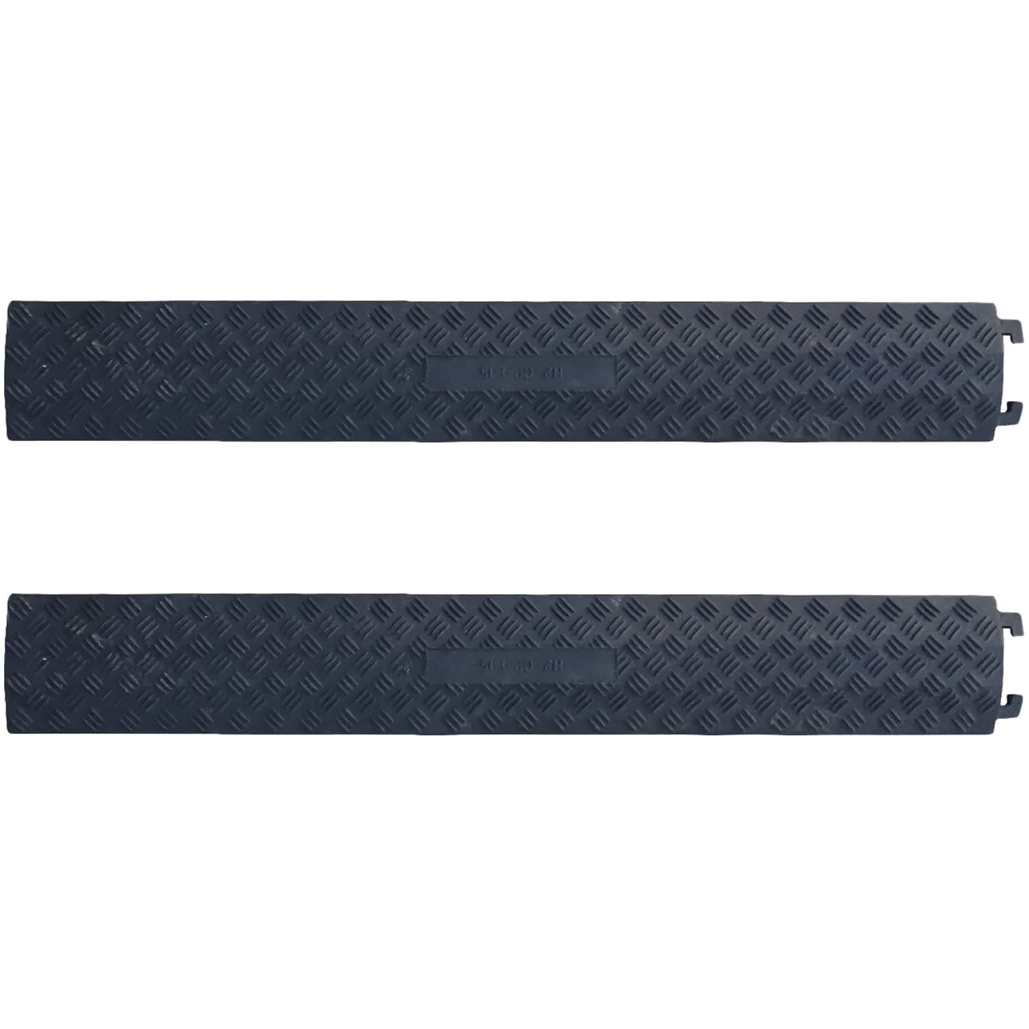 Ladwa Heavy Duty Rubber Cable Protector Bump/Hump Speed Breaker Heavy Duty Hose Cable Track Protector Protective Cover Wires Concealer Floor Cord Cover Cord Protector Black Small (Pack of - 2)