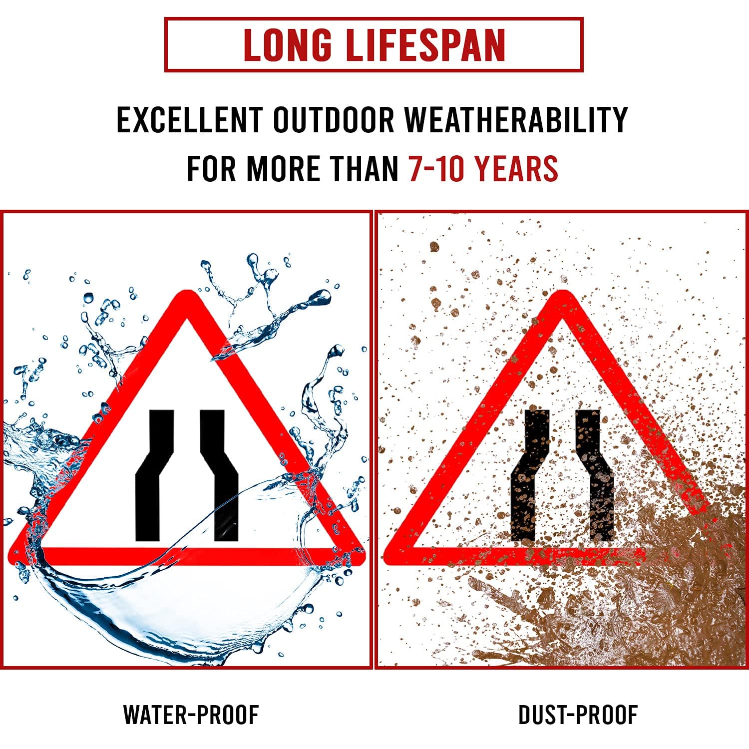 LADWA Triangle Signage 600mm - Narrow Bridge view 3